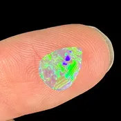 0.65ct Lightning Ridge Semi-Black Crystal Opal | #E63