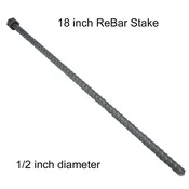 1/2" x 18" Rebar Stakes (Single)