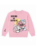 Fly Geenius x Fish Cheeks Chicken Wings Kids Crewneck