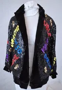 Money Makes The World Go Round Vintage Sequinned Bomber Jacket — BOHEMIAN ROYALTY