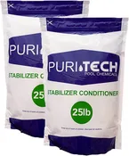 Puri Tech 50 lb Pool Stabilizer – Cyanuric Acid Conditioner for Pools &amp; Spas, UV Protection Improves Chlorine Longevity