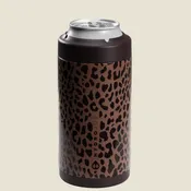 Brown Leopard HydroJug 16 oz Can Cooler