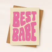 Best Babe Card