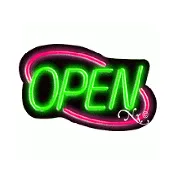 Art Deco Neon Open Signs