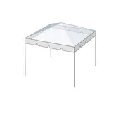 10 ft Wide, Clear Canopy Tent