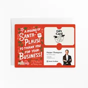 A Round Of Santa-Plause To Thank You For Your Business! | Mailers with Envelopes