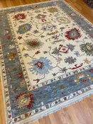 Kaoud Rugs 9.3X12.1 Rectangle Ivory OUSHAK Area Rug
