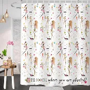 Fun Chic Shower Curtain - Bloom Where You Are Planted!