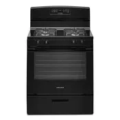 AMANA  30-inch Gas Range with Bake Assist Temps - Black (AGR6303MMB)