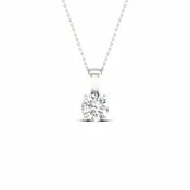 0.5 CTW Solitaire Round Diamond Pendant