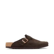 Boston Soft Footbed Suede Clog Mocha
