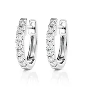 2pt Diamond Hoop Earrings