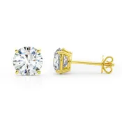 0.75ctw Four Prong Diamond Studs-Push Backs