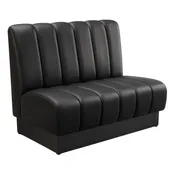6 Channel Custom Booth with Pullover Back and Channeled Jumbo Seat