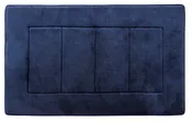 Activated Charcoal Memory Foam Bath Mat in Navy Blue, Large 21 x 34 in