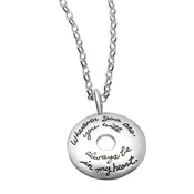“Always in my Heart” Sterling Silver Necklace
