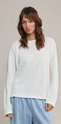 Jungmaven Breton Long Sleeve Tee in Washed White