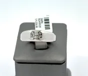 10k White Gold 0.50 CT Diamond  Cluster Men's Wedding Band, 7.3g, Size 10.5, S16494