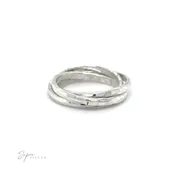 2mm Hammered Triple Rolling Ring