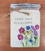 Hand painted Mason Jar — The Country Basket