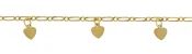FL134 - 2mm PermaGold Heart Chain