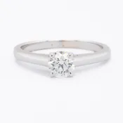 Cathedral Solitaire Diamond Ring