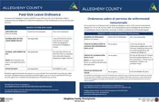 Allegheny County, Pennsylvania Paid Sick Leave Ordinance Bilingual