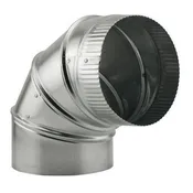 Adjustable 90 Degree Elbow 6 in by Ideal-Air
