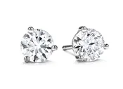0.30-0.37ct Diamond Stud Earrings in 18K White Gold