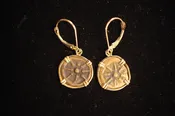 Ancient Biblical Widow’s Mite earrings, 2023029