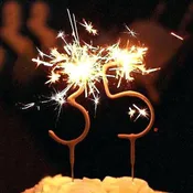 Birthday Candle Sparklers Numbers