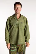 Baje Stone Wash Henley Shirt