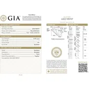 0.70 Carat Round Brilliant Diamond SI1 Clarity I Color GIA Certified