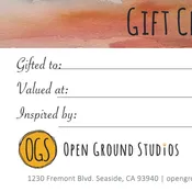 Gift Certificate — Open Ground Studios