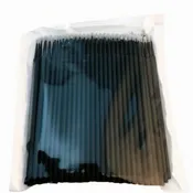 100PC MICRO APPLICATOR APPLICATOR BRUSH - BLACK (12 PCS)