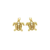 14 Karat Gold Turtle Post Earrings