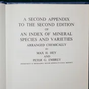 2nd Appendix to the 2nd Edition Chemical Index of Minerals