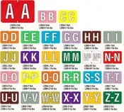 AmeriFile Sycom & Barkley Compatible Alpha Labels - Letter O - Pink - 1 1/2 W x 1 H - Roll of 500