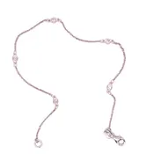 14K White Gold Diamond-by-the-Yard Bracelet
