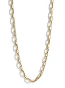 4mm Wide Italian Link Chain Necklace