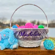 Custom Personalized Liner for Large Wicker Easter Basket