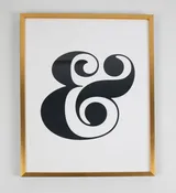 Black & Gold Frame - &
