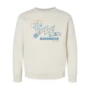 The 50th Anniversary Logo | Natural Heather Youth Crewneck Sweatshirt