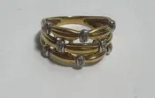 Coffin Cut Moss Agate Ring - 925 Sterling Silver Vine Leaf Statement Ring - Size 9