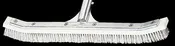 A&B Curved Aluminum Wall Brush, Combo Stainless Steel & Nylon Bristles 18" - AAB - 3004