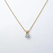 Aquamarine Gold Pendant