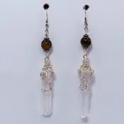 9j8295 - Clear Quartz & Tiger Eye