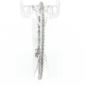 Bezel-Set Diamond Tennis Bracelet in White Gold
