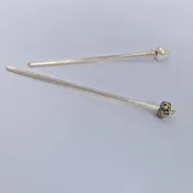 Sterling Silver - Perfect Hair Sticks in Pearl + Jasper