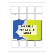 1.5" Square Sheet Labels – 24/Sheet (8.5" x 11")